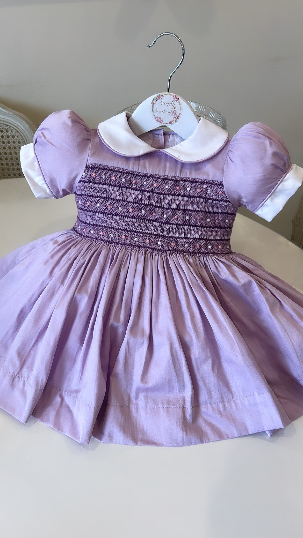 Lilac Smock Dress