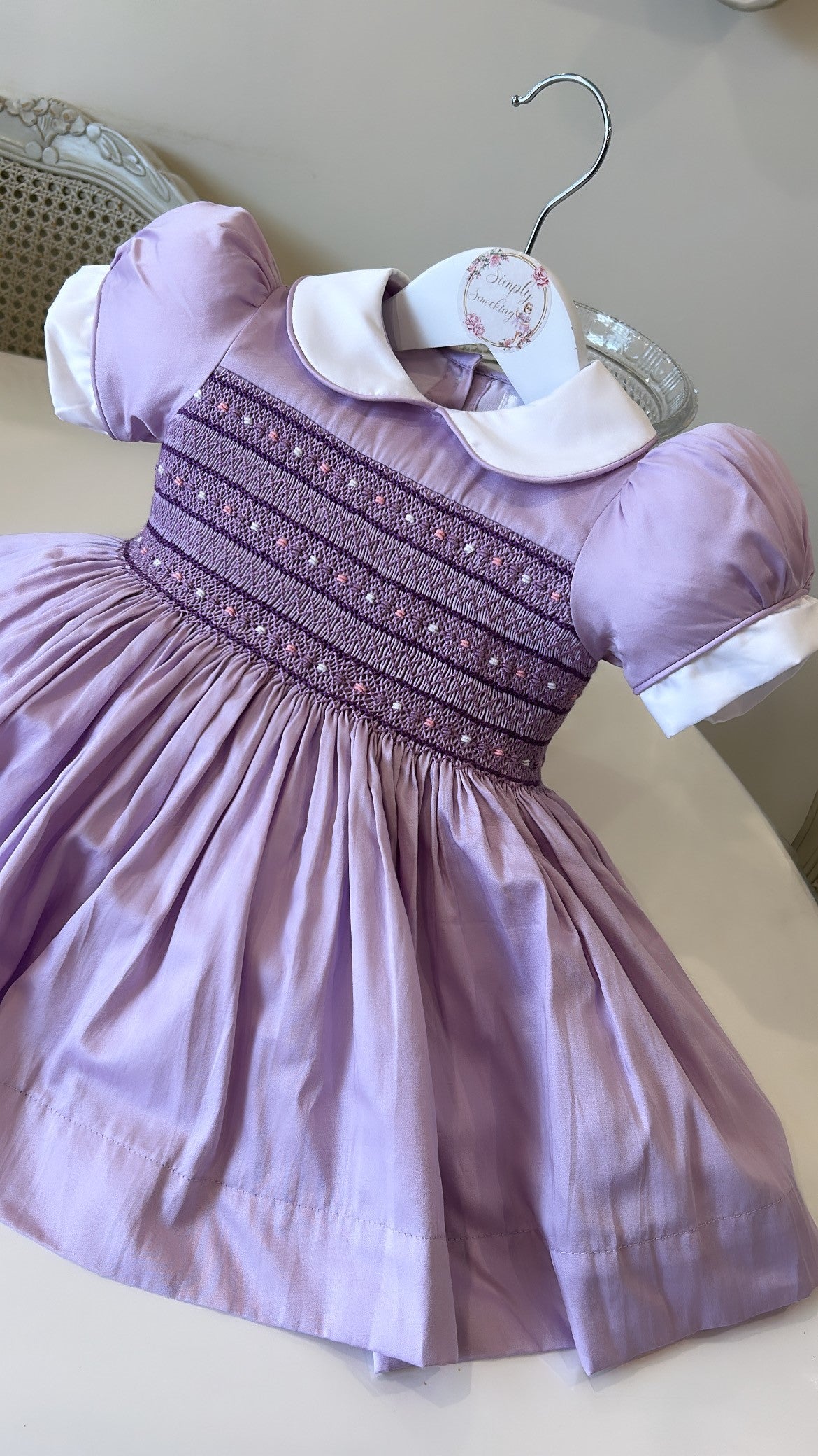 Lilac Smock Dress