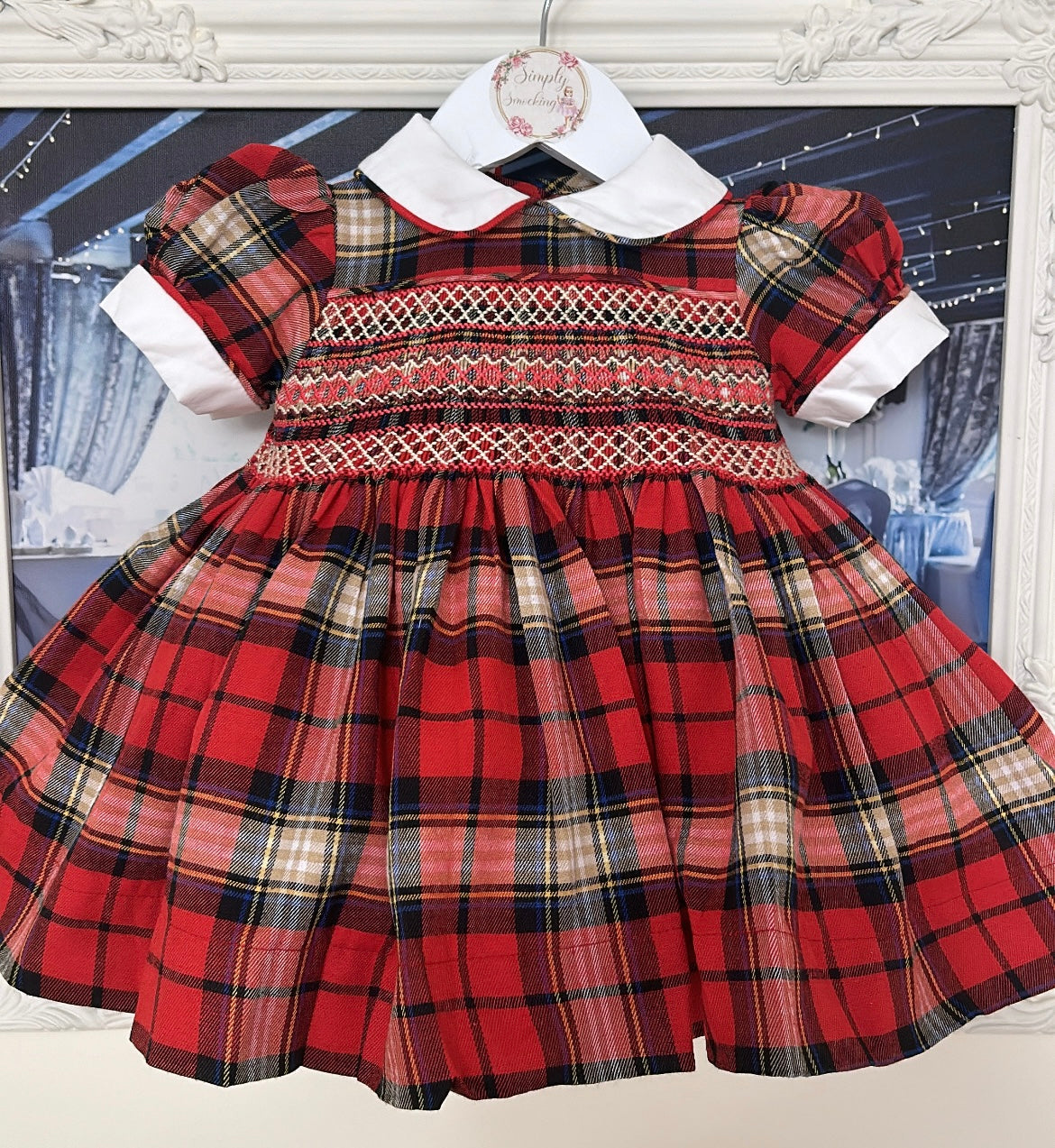 Tartan Hand Smocked Dress