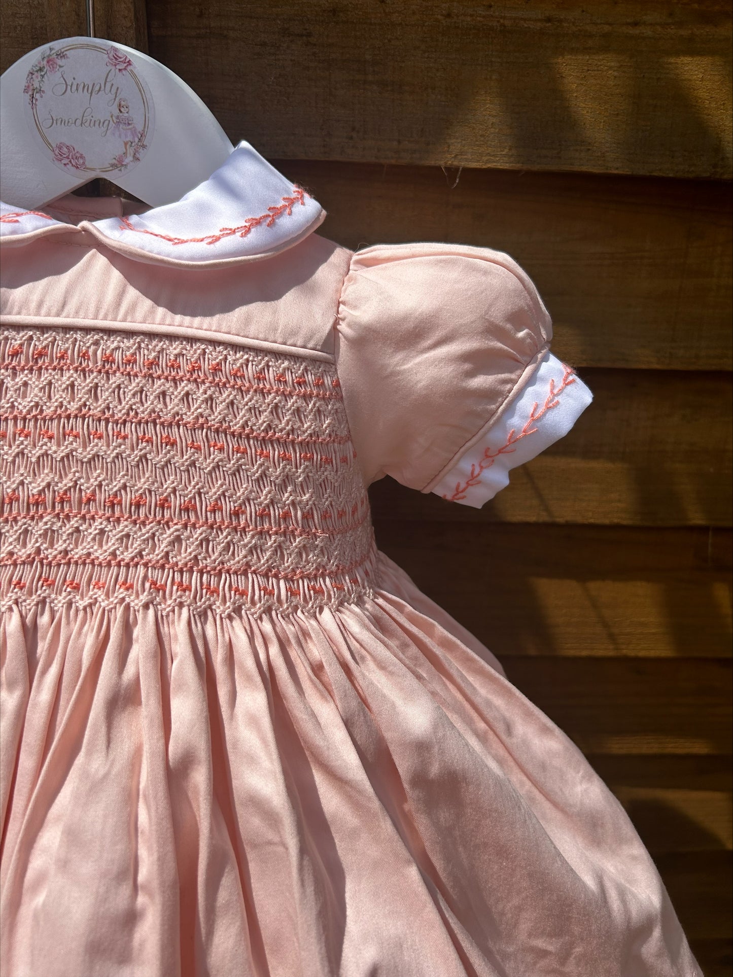 Peach Smock Dress